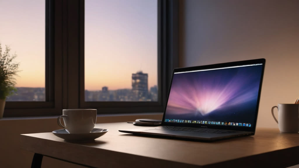 A minimalist, quiet workspace setting the mood for focus.
